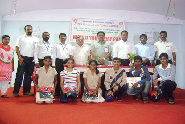 The Champions of the run with the dignitaries of the event